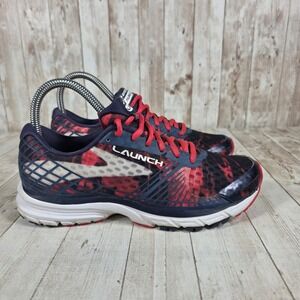 Brooks Launch 3 Women's Running Shoes Navy Red Tie Dye Athletic‎ Sneakers Size 6